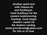 cinema 4d c4d matchmoving camera tracking 3d test