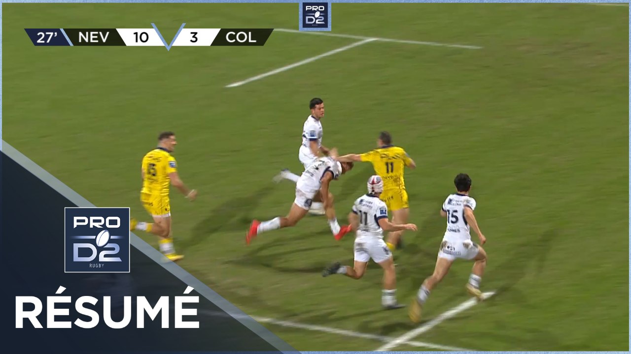 PRO D2 - Résumé USON Nevers-Colomiers Rugby: 43-10 - J27 - Saison 2022/2023