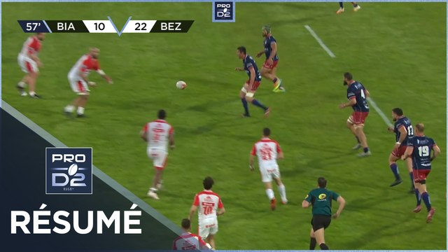 PRO D2 - Résumé Biarritz Olympique-AS Béziers Hérault: 17-42 - J27 - Saison 2022/2023