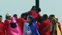 Eight Filipinos nailed to crosses as gory Easter crucifixion re-enactment returns