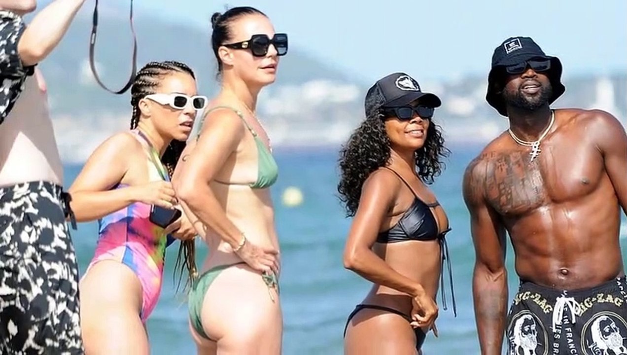 Gabrielle Union, 50, flaunts fit physique on beach date with Dwyane Wade... Gabrielle Union flaunted her body at the beach in Miami.