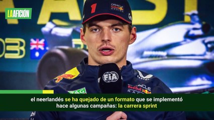 Max Verstappen amenaza con dejar la Fórmula 1 por cambios en formato: "No estaré aquí"