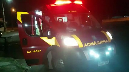 Homem cai de bicicleta e é atendido pelo Siate