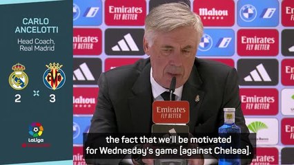 Download Video: Ancelotti 'not worried' about the Champions League despite Villarreal home defeat