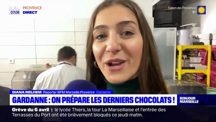 Pâques: derniers préparatifs dans une chocolaterie de Gardanne 7av2023