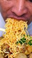 Eat spicy soup noodles #shorts #noodles #mukbang