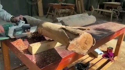 Download Video: The Simple But Amazing Woodworking Ideas __ An Incredibly Easy Outdoor Table Of Large Stumps