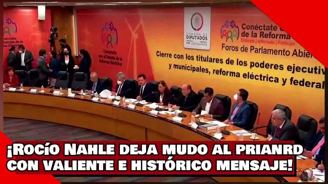 ¡VEAN! ¡Rocío Nahle deja mudo al PRIANRD con valiente e histórico mensaje por la Reforma Eléctrica!