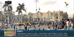 Perú: Fieles honran tradiciones de Semana Santa en medio de crisis política