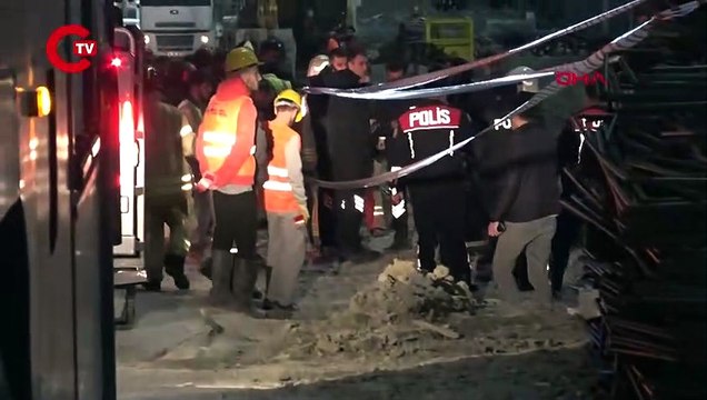 İstanbul'da inşaatta beton kalıplar çöktü: 5 işçi göçük altında kaldı!
