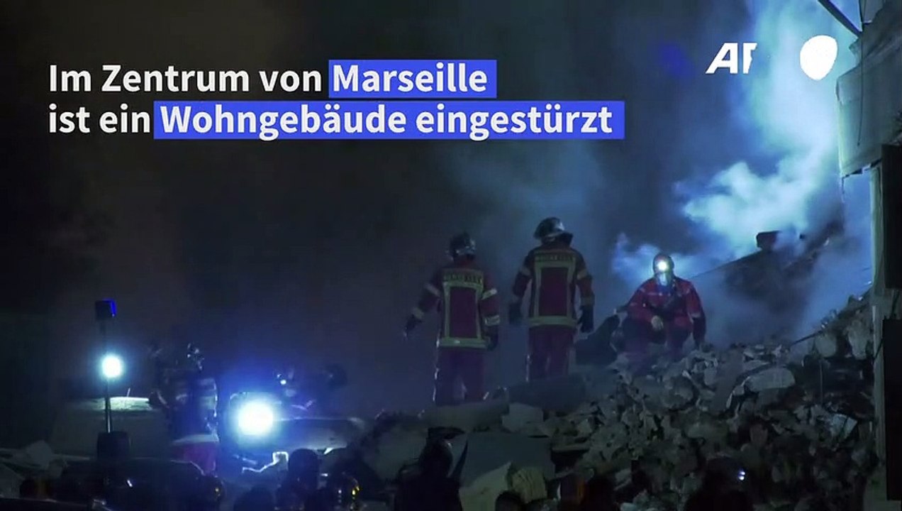 Wohngebäude im Zentrum von Marseille eingestürzt