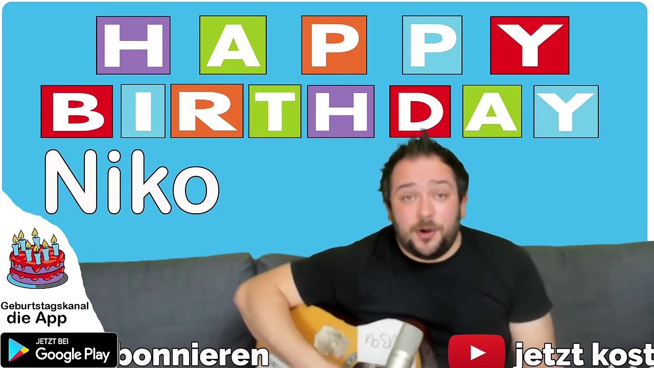 Happy Birthday, Niko! Geburtstagsgrüße an Niko
