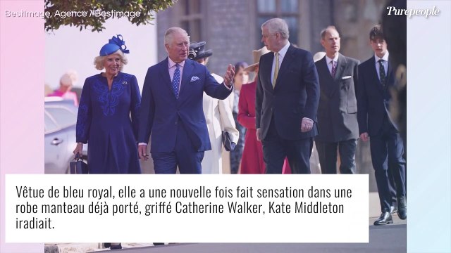 Kate et William en famille pour célébrer Pâques, look bleu royal et recyclé pour la princesse de Galles !