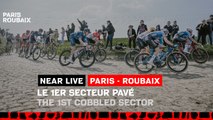 Le 1er secteur pavé / The 1st cobbled sector - #ParisRoubaix 2023