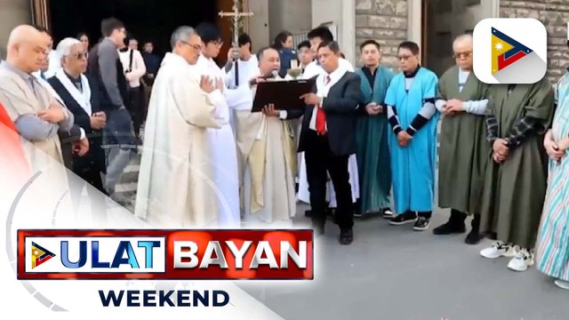 Mga debotong Pilipino, dumagsa sa Sainte-Jeanne-de-Chantal church sa Paris, France para sa pagdiriwang ng Easter Sunday