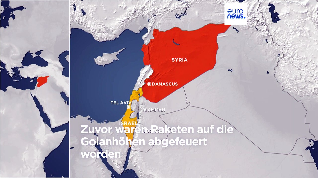 Nach Raketenbeschuss: Israel greift Stellungen in Syrien an
