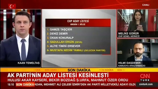 CHP'nin milletvekili aday listesi netleşti
