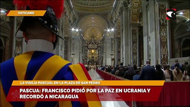 El papa Francisco recordó a Nicaragua en su mensaje pascual, pidió paz en Ucrania y luz sobre Rusia