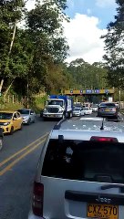 Congestión en el peaje Bolombolo a Medellín