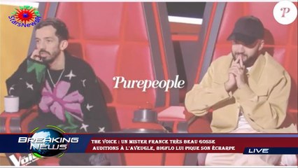 The Voice : Un Mister France très beau gosse  auditions à l'aveugle, Bigflo lui pique son écharpe