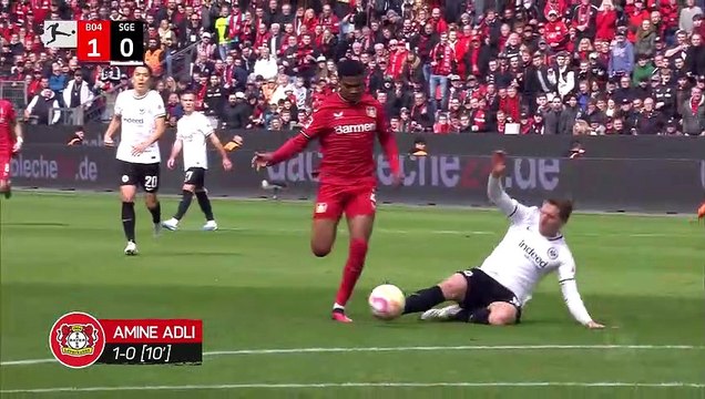 Leverkusen move into European spots with win over Frankfurt