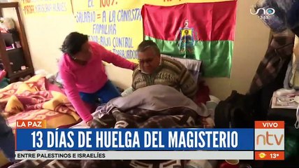 Se cumplen 13 días de huelga: El profesor Pardo se descompensó