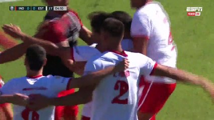 Gol de Estudiantes frente a Independiente