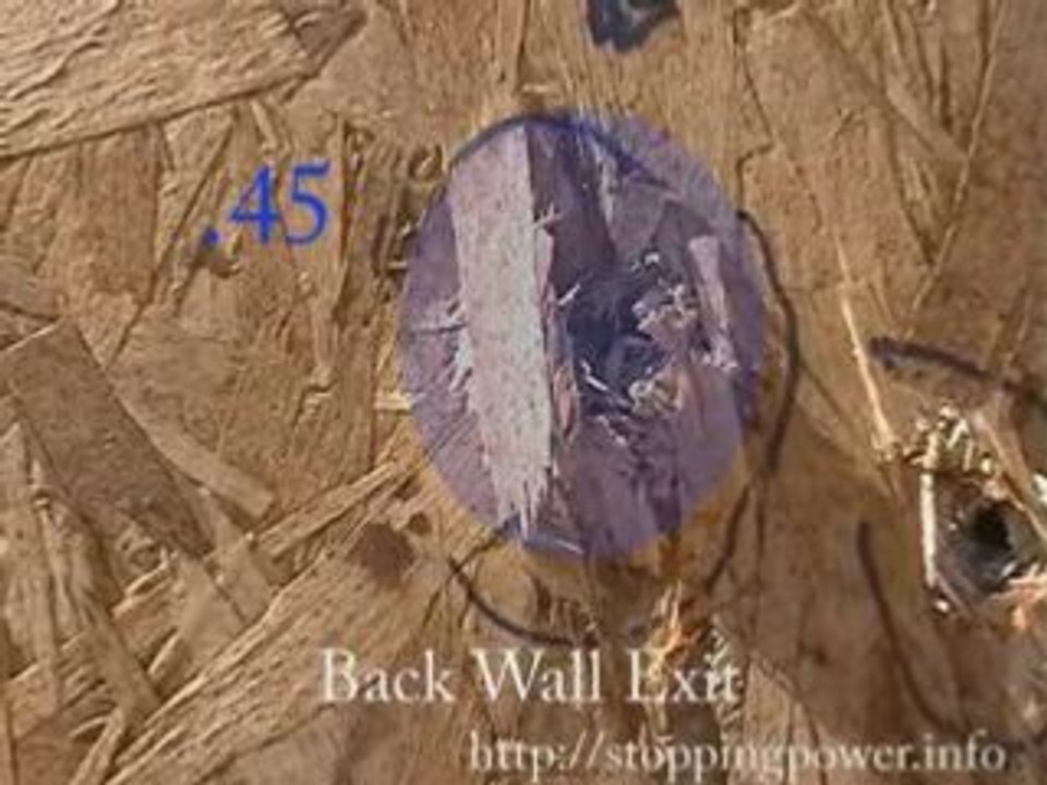 1911 .45 ACP vs Back Indoor Wall