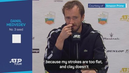 Medvedev admits he must 'change' his game on clay