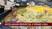 Minibus Tabrak Mobil Bermuatan Telur Sebabkan Kecelakaan Beruntun dan 6 Orang Luka!