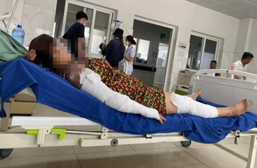 Nổ bình gas mini khiến nhiều người bị thương