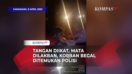 Tangan Kaki Terikat dan Mata Dilakban, Korban Begal Ditemukan Polisi di Karawang