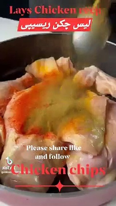 Fried chicken recipes with lays chips || New way to Fry chicken