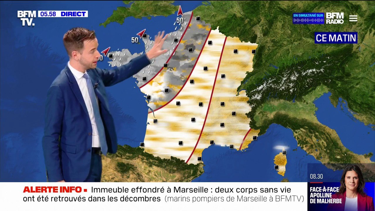 De la pluie attendue dans le nord-ouest du pays ce lundi