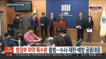 범정부 마약 특수본 출범…수사·재판·예방 공동대응