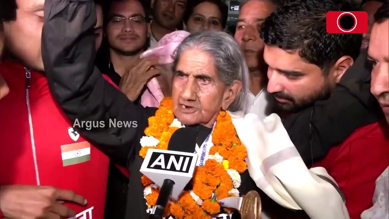 Nonagenarian Gold Medals Winner Bhagwani Devi Arrives In Delhi