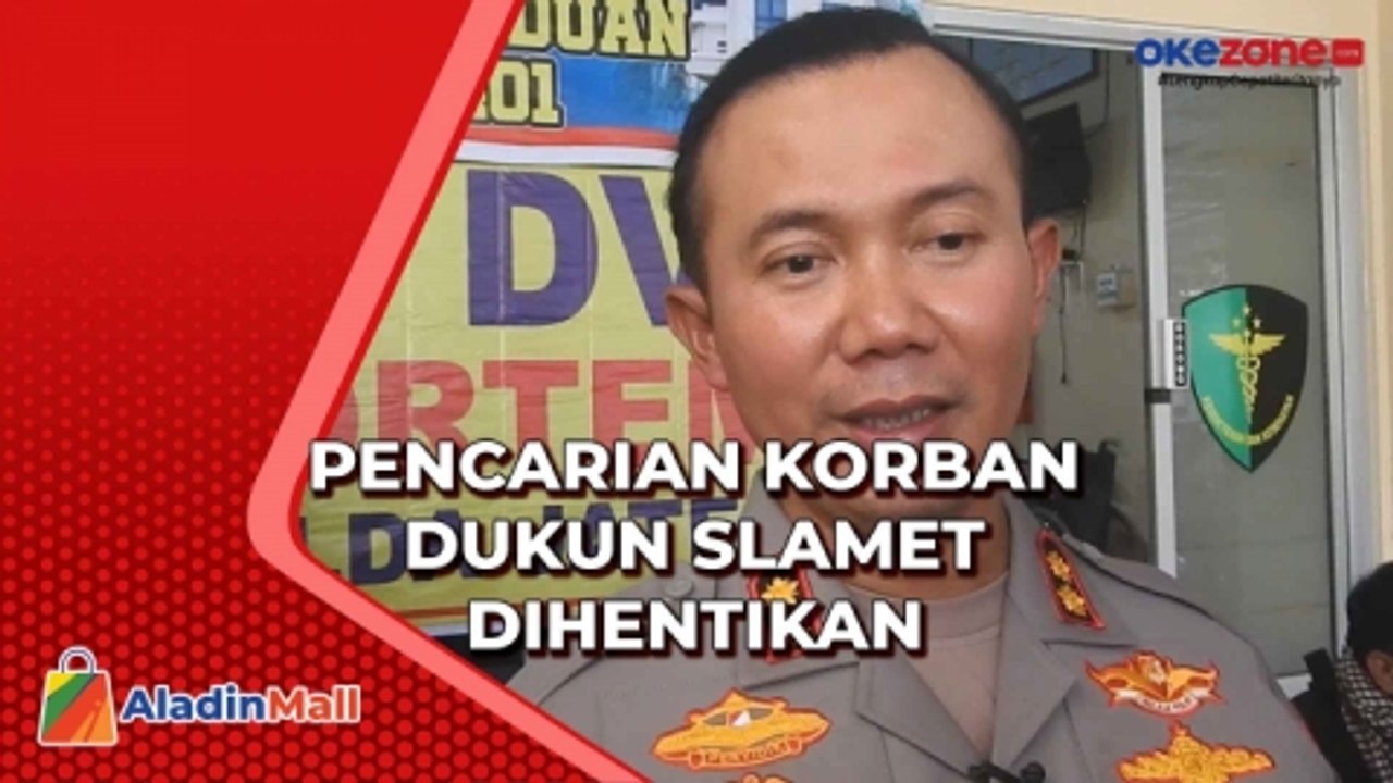 Pencarian Korban Dukun Slamet Dihentikan Sementara