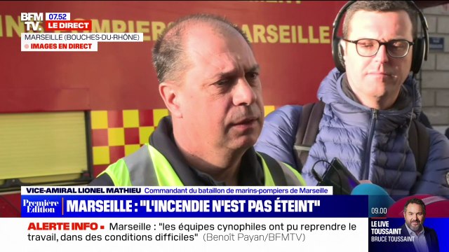 Marseille: selon le commandant des marins-pompiers, les opérations de secours peuvent durer plusieurs jours
