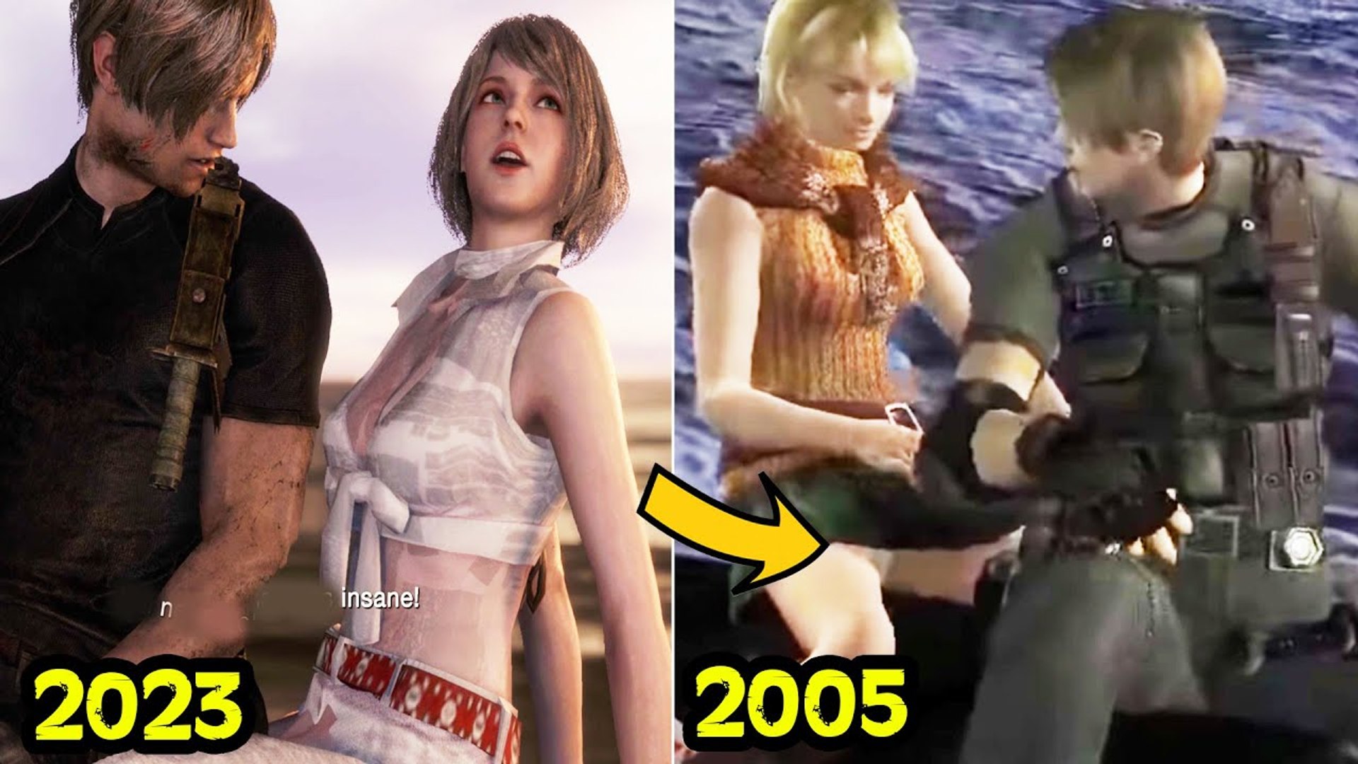 Ashley Flirts With Leon On Jet Ski Scene 2023 VS 2005 Resident Evil 4 Remake  2023 - video Dailymotion