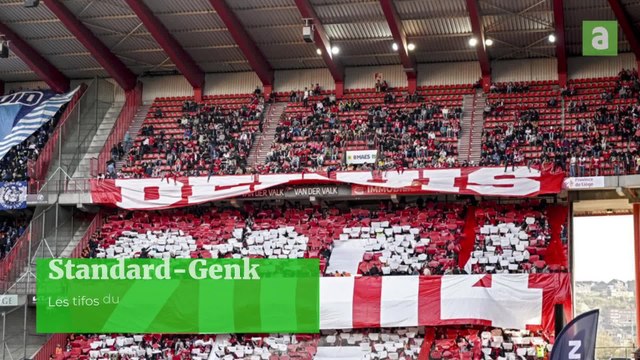 Standard - Genk: les tifos du PHK et des fans limbourgeois