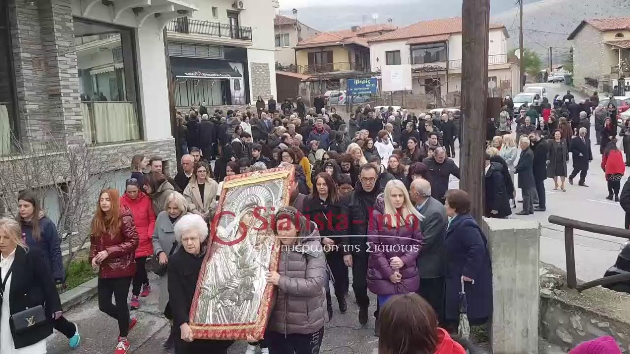Κυριακή των Βαΐων: Η Σιάτιστα ξεπροβόδισε την Αγία Εικόνα της Παναγίας Ελεούσας
