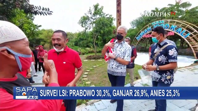 Survei LSI Tunjukkan Elektabilitas Prabowo Subianto Naik, di Atas Ganjar Pranowo & Anies Baswedan