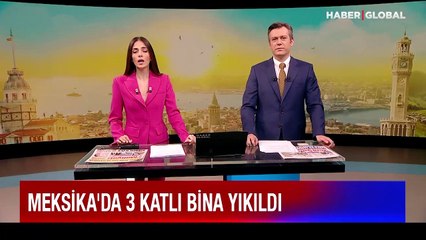 Dehşet anları: Yağışlar sonrası bina böyle devrildi!