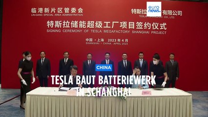 Batteriefabrik: Tesla baut riesiges Werk in Schanghai