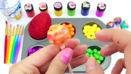 Satisfying Video l How to Make Lollipop Candy With Playdoh _ Paintbrush Cutting ASMR l Sand Crunchy(240P)