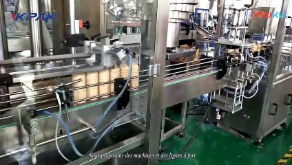 VKPAK Ligne de production de remplissage de bouteilles de vinaigrette à six buses