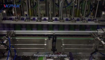 VKPAK Équipement de remplissage automatique de shampooing à 8 têtes