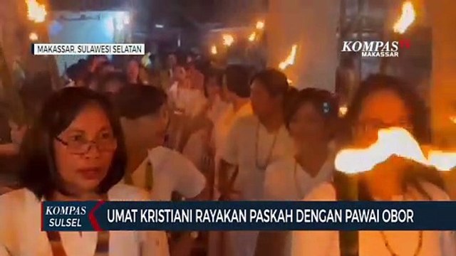 Umat Kristiani Rayakan Paskah Dengan Pawai Obor