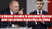 La Russie recadre le président Macron pour ses propos hypocrites envers les Etats-Unis
