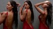 Punjabi Actress Sonam Bajwa का Bathroom Video Shoot Viral, Backless Red Gown में Hot Look | Boldsky